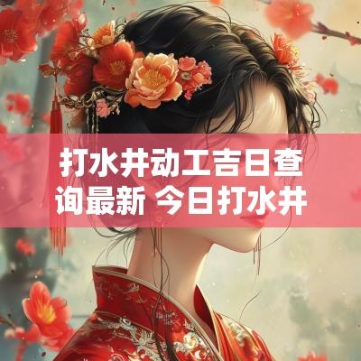打水井动工吉日查询最新 今日打水井吉日查询表