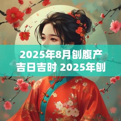 2025年8月刨腹产吉日吉时 2025年刨树吉日