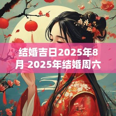 结婚吉日2025年8月 2025年结婚周六周日吉日一览表