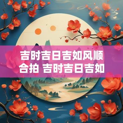 吉时吉日吉如风顺合拍 吉时吉日吉如风原版
