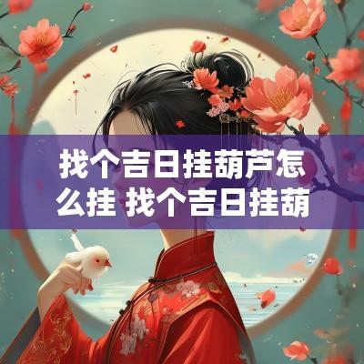 找个吉日挂葫芦怎么挂 找个吉日挂葫芦怎么挂好