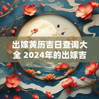 出嫁黄历吉日查询大全 2025年的出嫁吉日