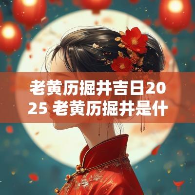 老黄历掘井吉日2025 老黄历掘井是什么意思