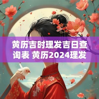 黄历吉时理发吉日查询表 黄历2025理发吉日