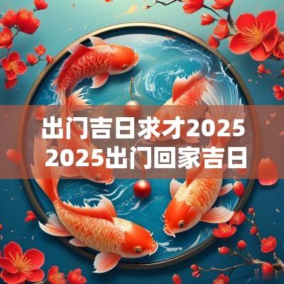 出门吉日求才2025 2025出门回家吉日