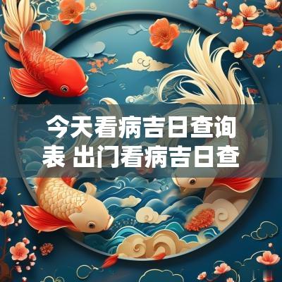 今天看病吉日查询表 出门看病吉日查询表最新