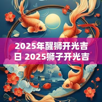 2025年醒狮开光吉日 2025狮子开光吉日