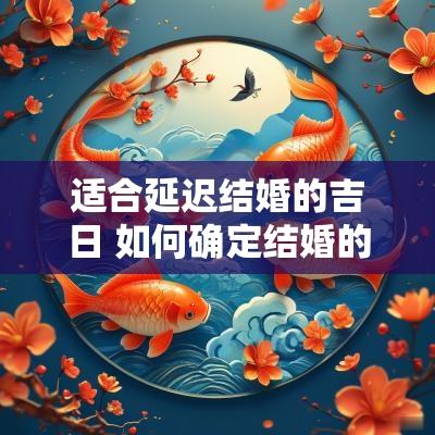 适合延迟结婚的吉日 如何确定结婚的吉日