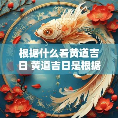 根据什么看黄道吉日 黄道吉日是根据什么来定义的