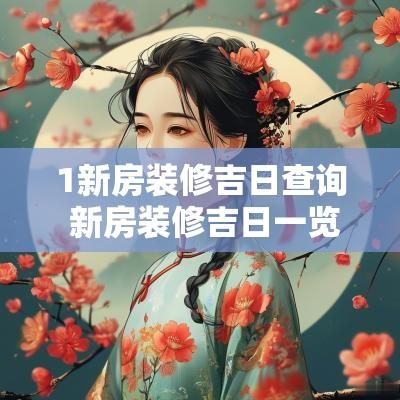 1新房装修吉日查询 新房装修吉日一览表2025