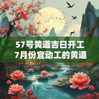 57号黄道吉日开工 7月份宜动工的黄道吉日