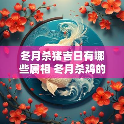 冬月杀猪吉日有哪些属相 冬月杀鸡的吉日