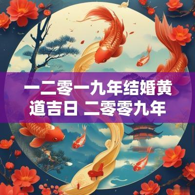 一二零一九年结婚黄道吉日 二零零九年结婚吉日