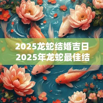2025龙蛇结婚吉日 2025年龙蛇最佳结婚日期