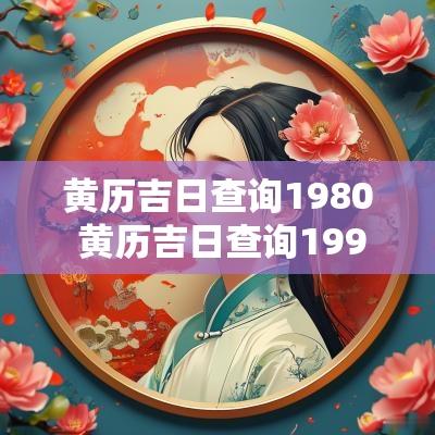 黄历吉日查询1980 黄历吉日查询1990