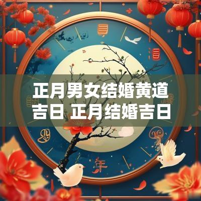 正月男女结婚黄道吉日 正月结婚吉日2025