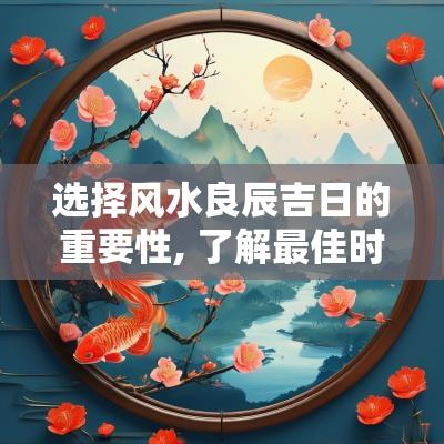 选择风水良辰吉日的重要性, 了解最佳时机