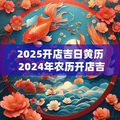 2025开店吉日黄历 2025年农历开店吉日和时间