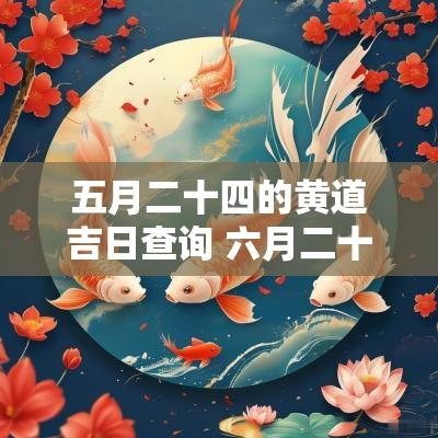 五月二十四的黄道吉日查询 六月二十四日是黄道吉日吗