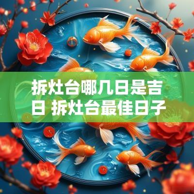 拆灶台哪几日是吉日 拆灶台最佳日子