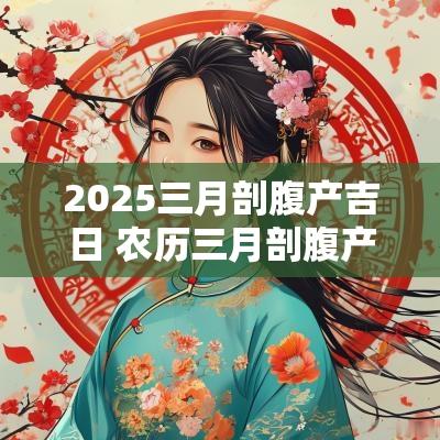 2025三月剖腹产吉日 农历三月剖腹产吉日