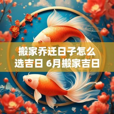 搬家乔迁日子怎么选吉日 6月搬家吉日乔迁新居