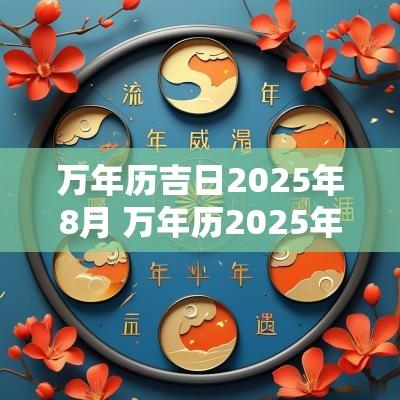 万年历吉日2025年8月 万年历2025年开工吉日