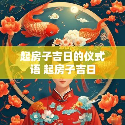 起房子吉日的仪式语 起房子吉日