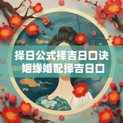 择日公式择吉日口诀 姻缘婚配择吉日口诀