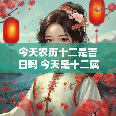 今天农历十二是吉日吗 今天是十二属相的什么日子