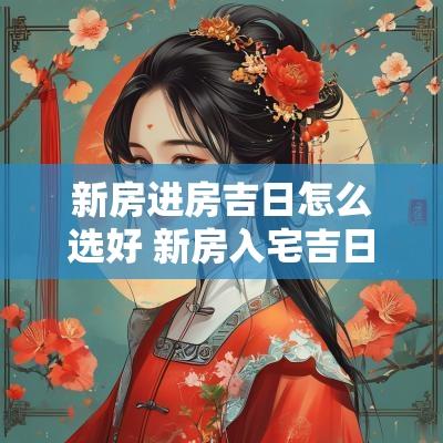 新房进房吉日怎么选好 新房入宅吉日怎么选最好