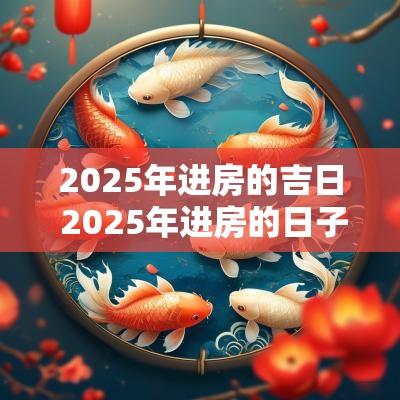 2025年进房的吉日 2025年进房的日子
