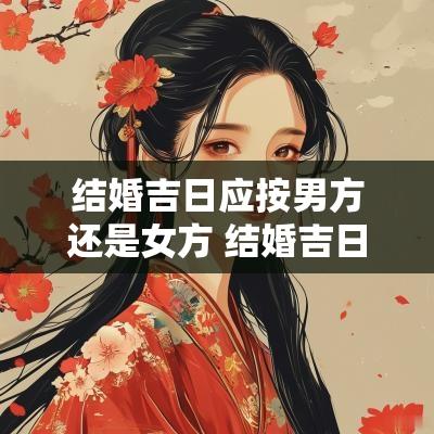 结婚吉日应按男方还是女方 结婚吉日如何选择男方女方