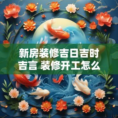 新房装修吉日吉时吉言 装修开工怎么挑选吉日