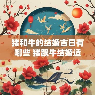 猪和牛的结婚吉日有哪些 猪跟牛结婚适合吗