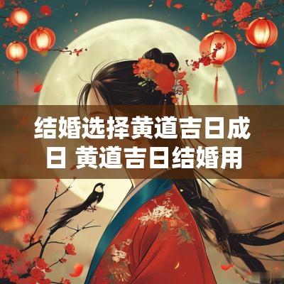 结婚选择黄道吉日成日 黄道吉日结婚用的日子