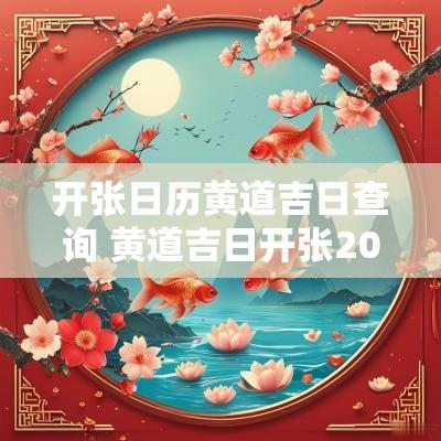 开张日历黄道吉日查询 黄道吉日开张2025