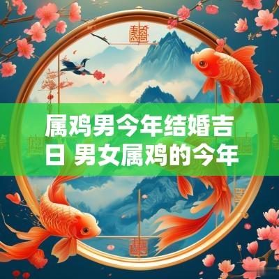 属鸡男今年结婚吉日 男女属鸡的今年结婚吉日