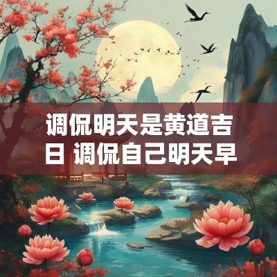 调侃明天是黄道吉日 调侃自己明天早起的幽默句子