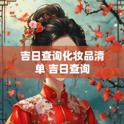吉日查询化妆品清单 吉日查询