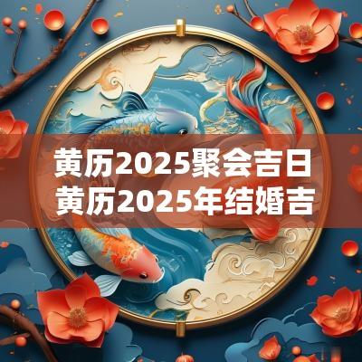 黄历2025聚会吉日 黄历2025年结婚吉日