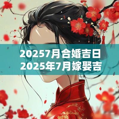20257月合婚吉日 2025年7月嫁娶吉日一览表