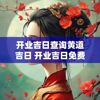 开业吉日查询黄道吉日 开业吉日免费查询