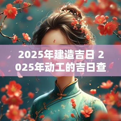 2025年建造吉日 2025年动工的吉日查询