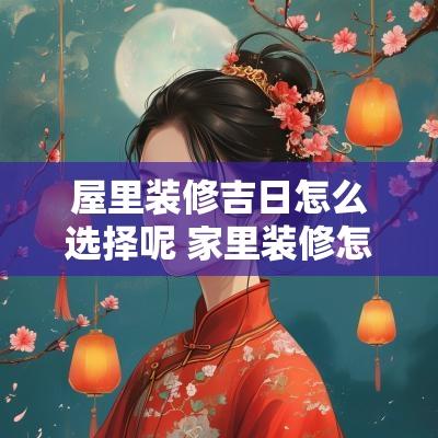 屋里装修吉日怎么选择呢 家里装修怎么挑选良辰吉日