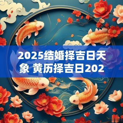 2025结婚择吉日天象 黄历择吉日2025