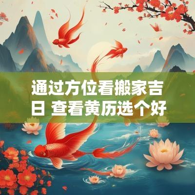 通过方位看搬家吉日 查看黄历选个好日子搬家