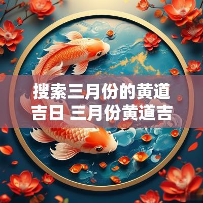 搜索三月份的黄道吉日 三月份黄道吉日2025年
