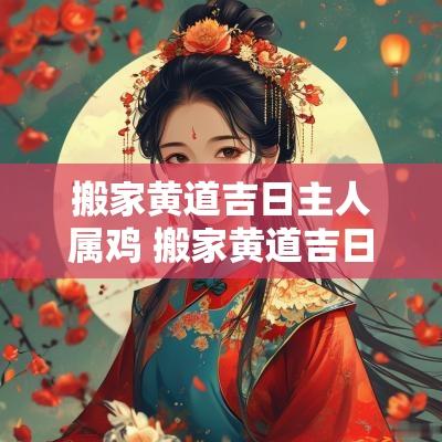 搬家黄道吉日主人属鸡 搬家黄道吉日和主人有关系吗