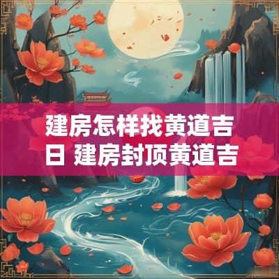 建房怎样找黄道吉日 建房封顶黄道吉日